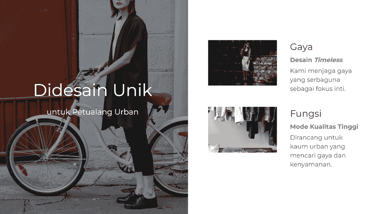 Template Toko Perspektif untuk Pakaian Grosir