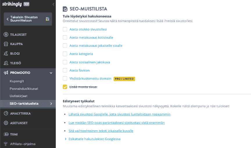 Tehokkaat markkinointikanavat - SEO