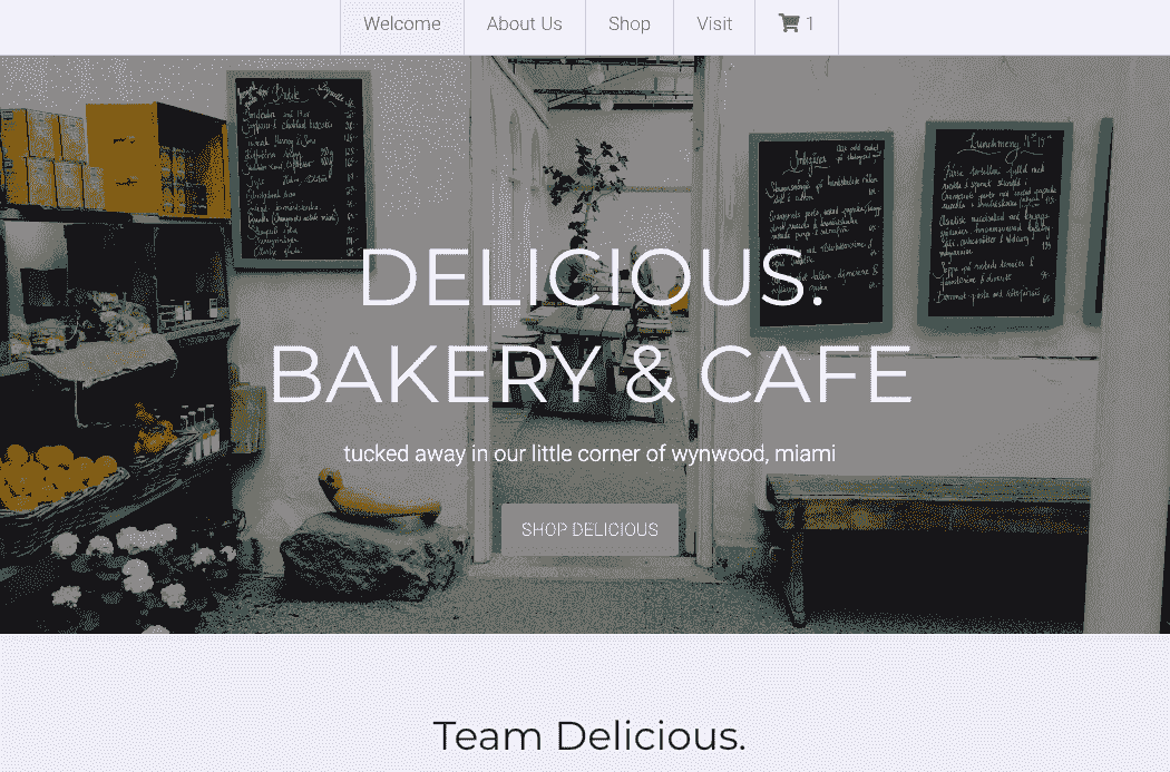 Plantilla para minimizar tiendas de Strikingly