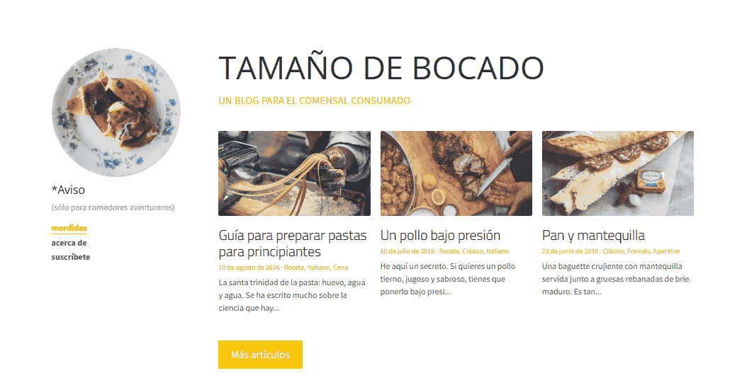 Plantilla de blog del tamaño de un byte: redacción independiente para negocios desde casa