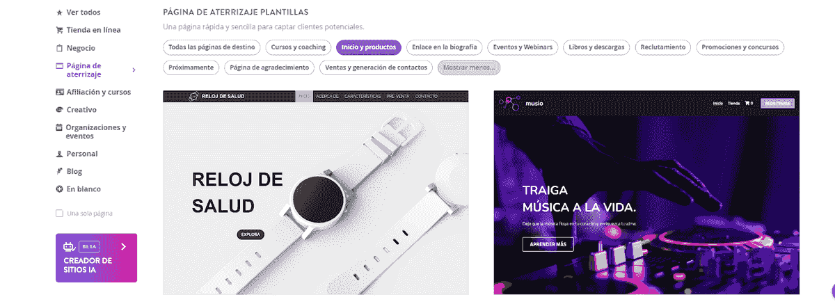 Promociona productos y servicios - Si