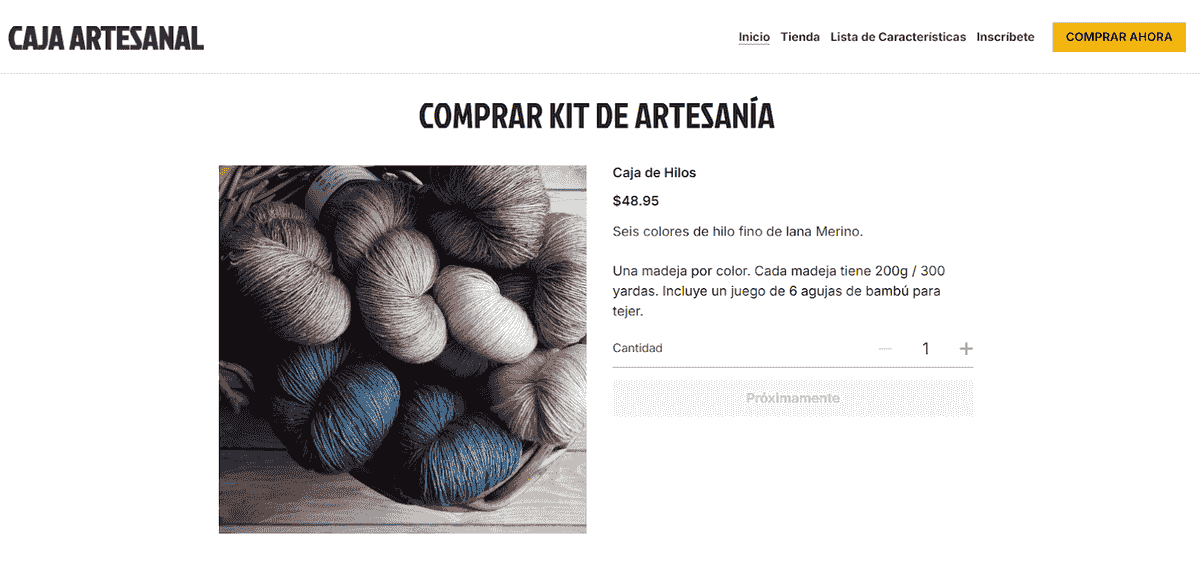 Plantilla de CraftBox