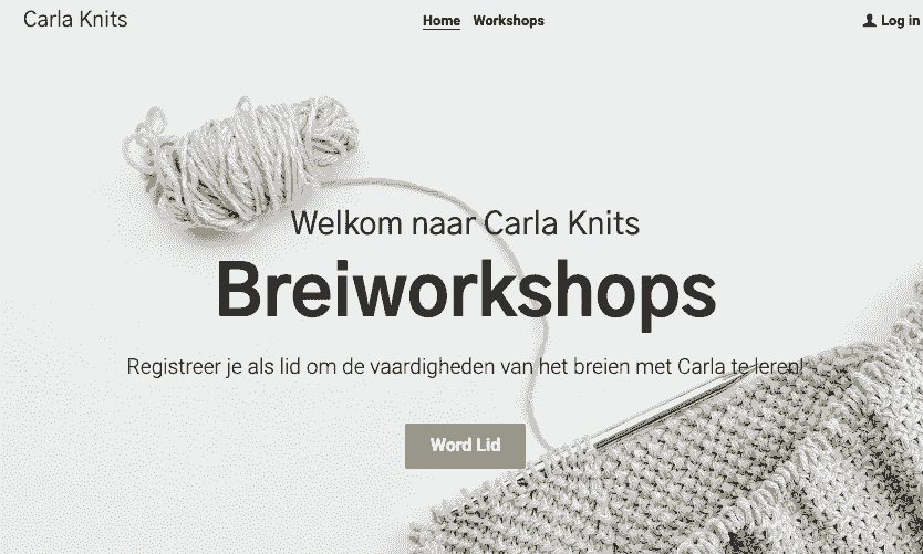 Carla Knits-sjabloon van opvallend