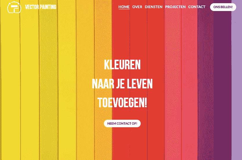 Opvallend - Websitesjabloon voor vectorschilderij