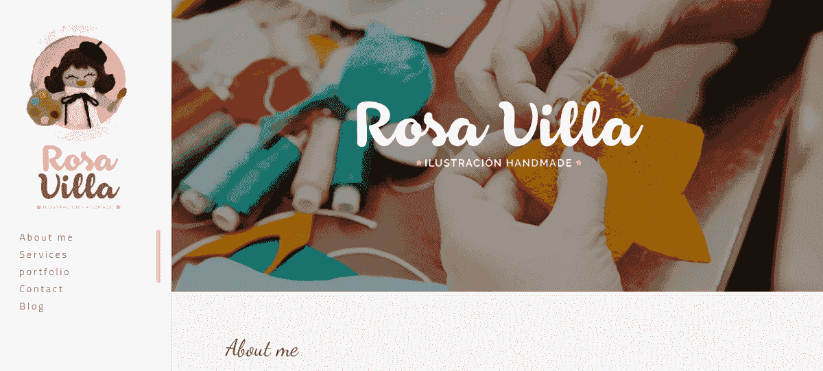 Webdesignportfolio-idee van een opvallende gebruiker - Rosa Villa