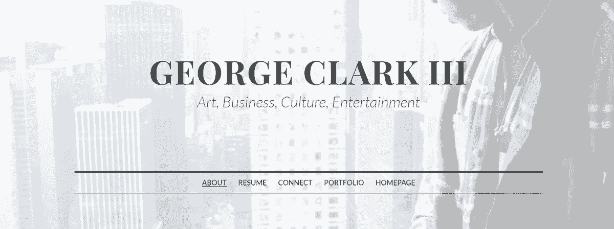 Witryna e-commerce George'a z Strikingly
