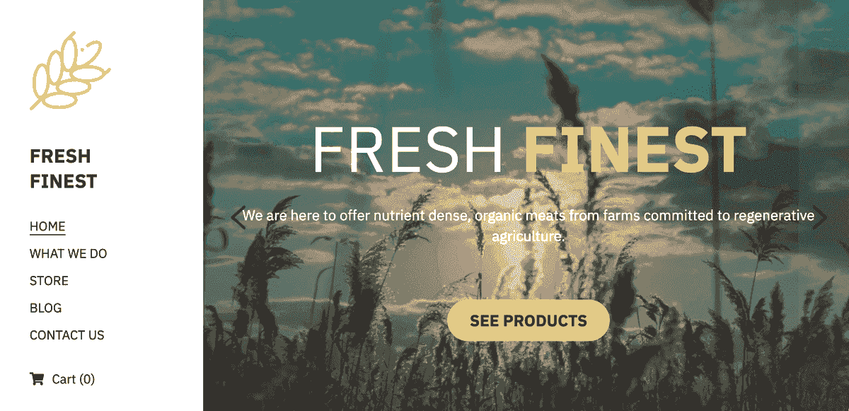 Plantilla fresca y de primera calidad de Strikingly
