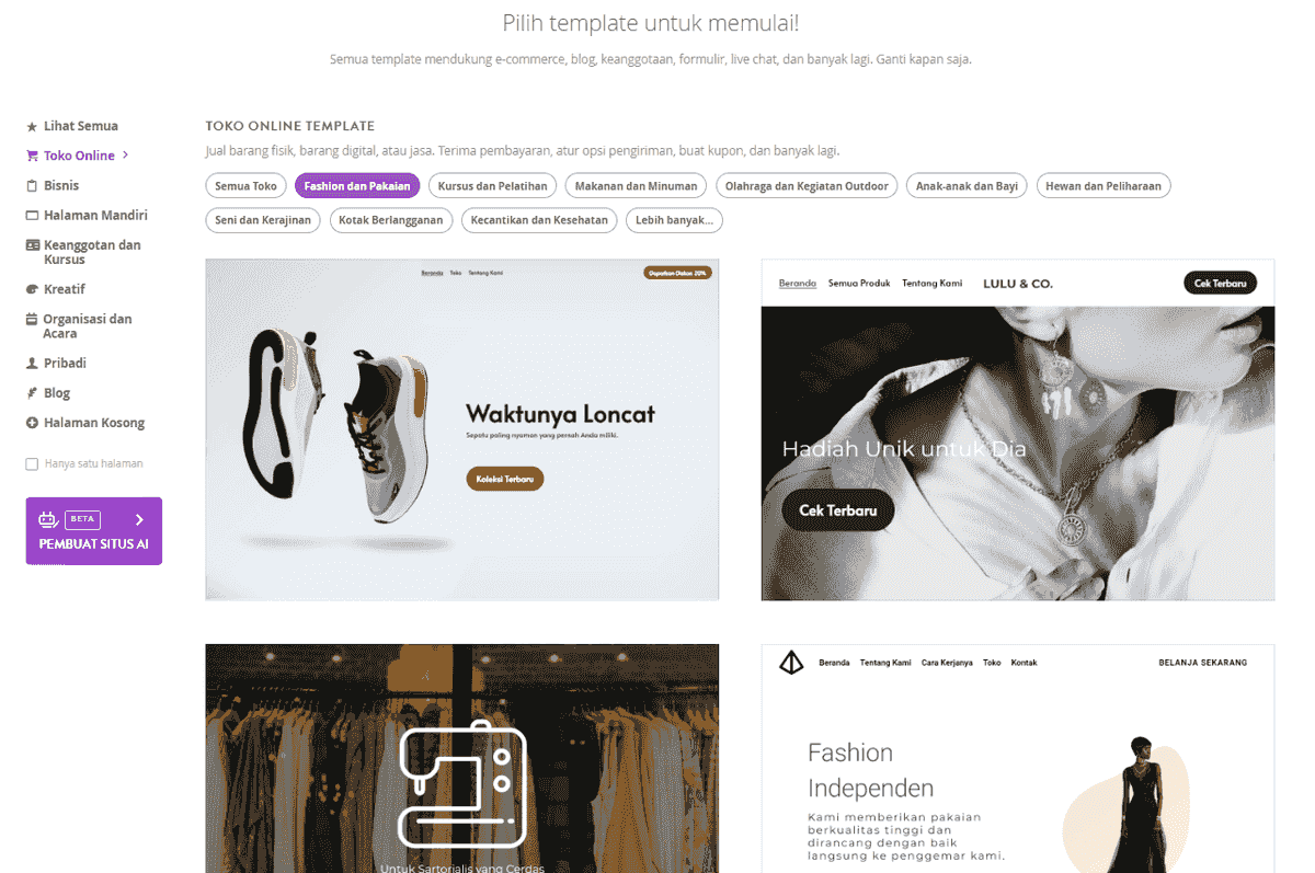 Aplikasi Pengeditan Video menawarkan platform yang mudah digunakan untuk membuat situs web seperti Strikingly