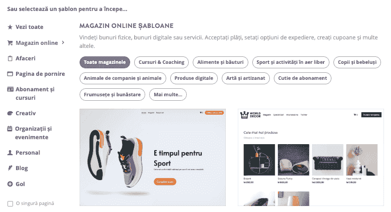 Gestionarea timpului prin crearea simplificată a site-ului web pe șabloane Strikingly - care economisesc timp
