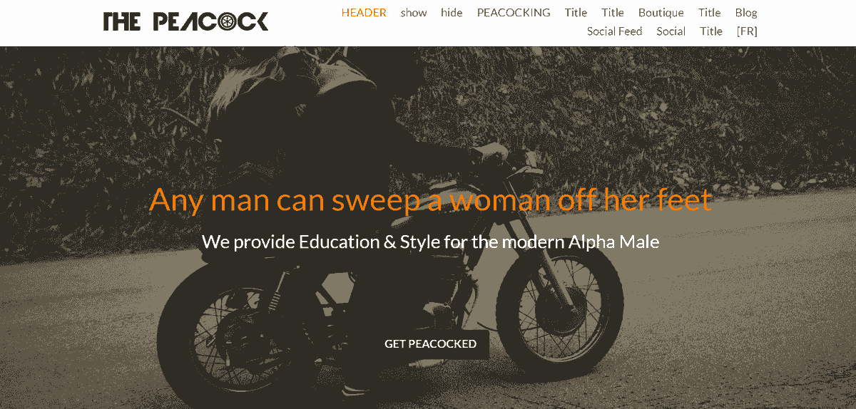 Promoting your product like Peacock
