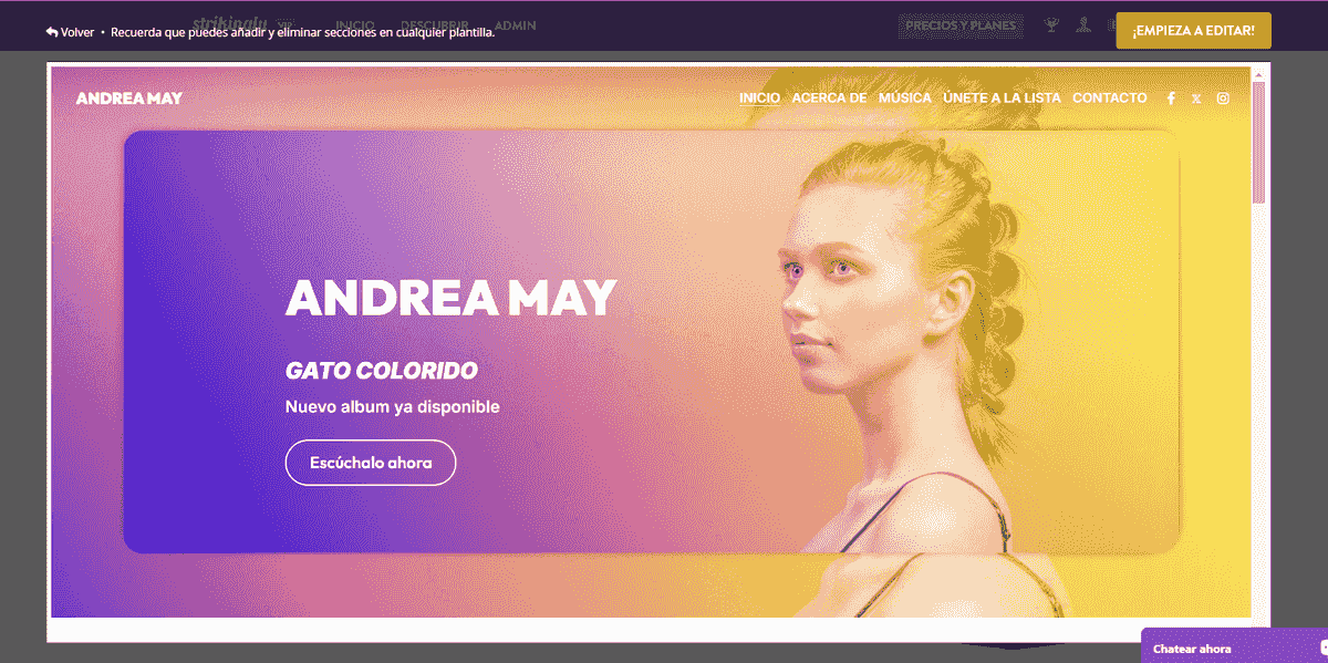 Configura tu sitio web