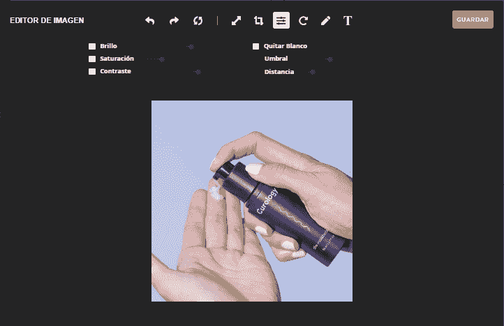 Editor de imágenes sorprendente