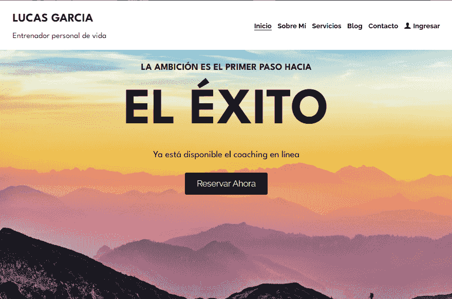 Coach de vida personal: Plantilla de servicio profesional de Strikingly