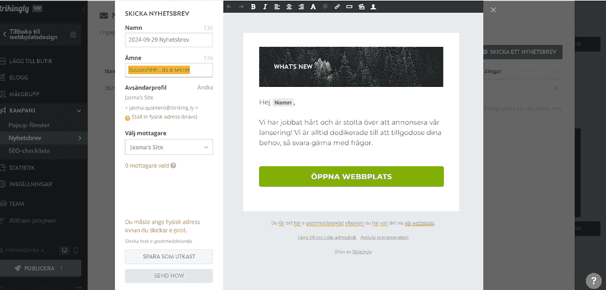 Hur man använder Strikingly Analytics för att förbättra emailkampanjer