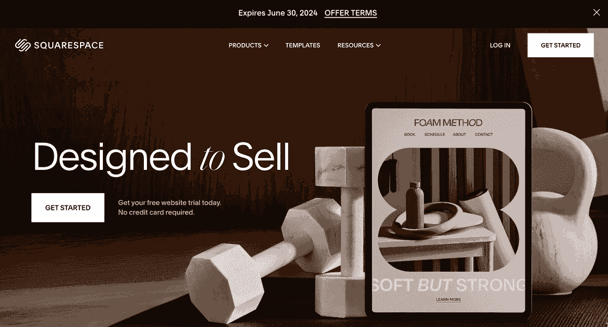 Constructeur de Pages de Destination Squarespace