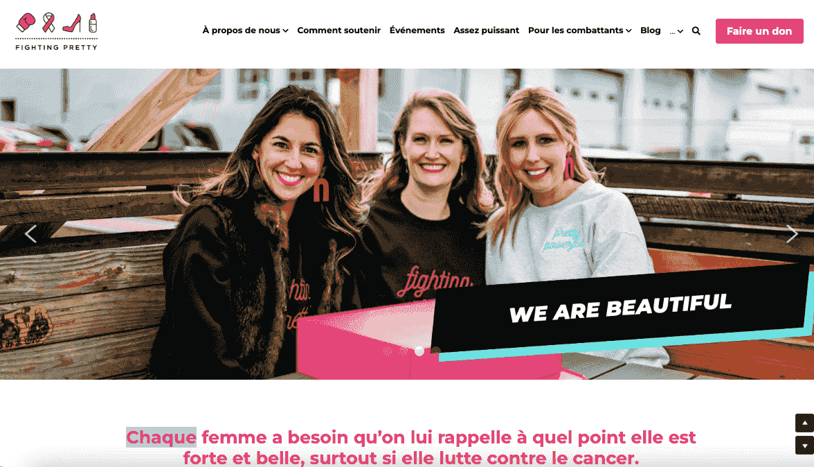Fighting Pretty - une société à but non lucratif