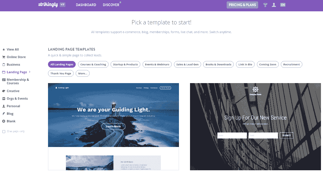 Tích hợp Strikingly với các nỗ lực marketing trả phí