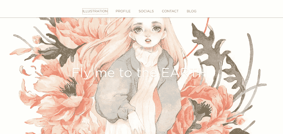 Web Design Portfolio Idee van een Strikingly-gebruiker - Earther
