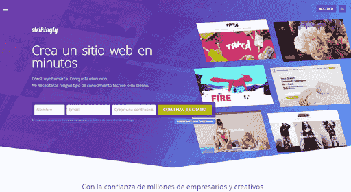 Página de inicio sorprendente