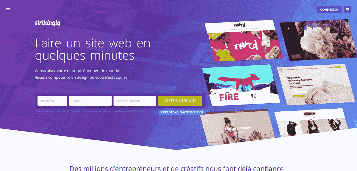 Constructeur de Pages d'Atterrissage Strikingly : Créez des Pages Captivantes en Quelques Minutes