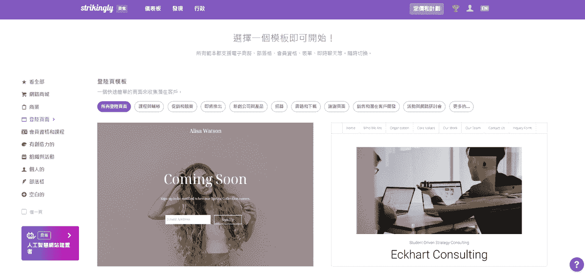 如何透過 Strikingly - 特定角色的登陸頁面來利用買家角色