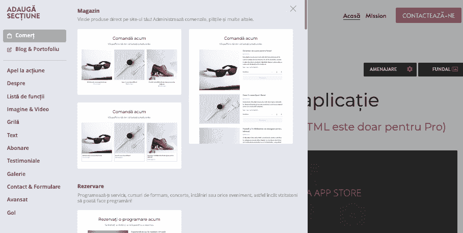 Gestionarea timpului prin crearea simplificată a site-urilor pe Strikingly - funcții integrate de comerț electronic
