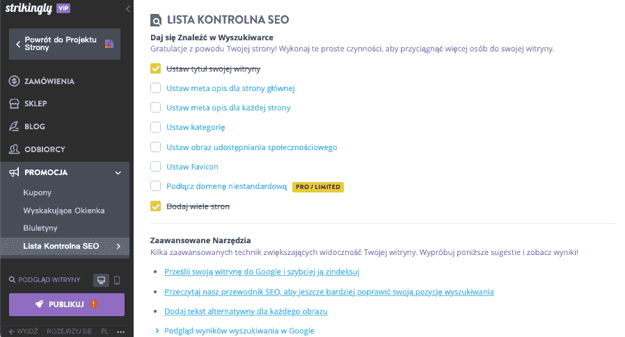 Rozwijanie silnej obecności online dzięki Strikingly dla udanego biznesu w domu - Zoptymalizuj swoją witrynę pod kątem wyszukiwarek