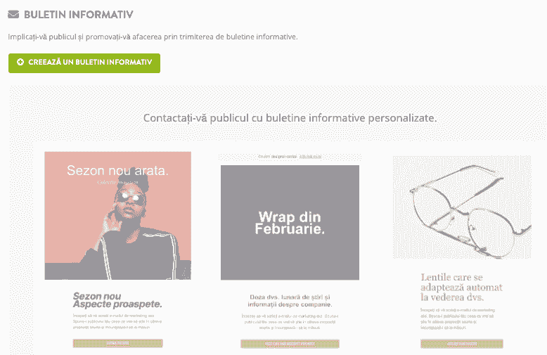 Funcție de buletin informativ surprinzător