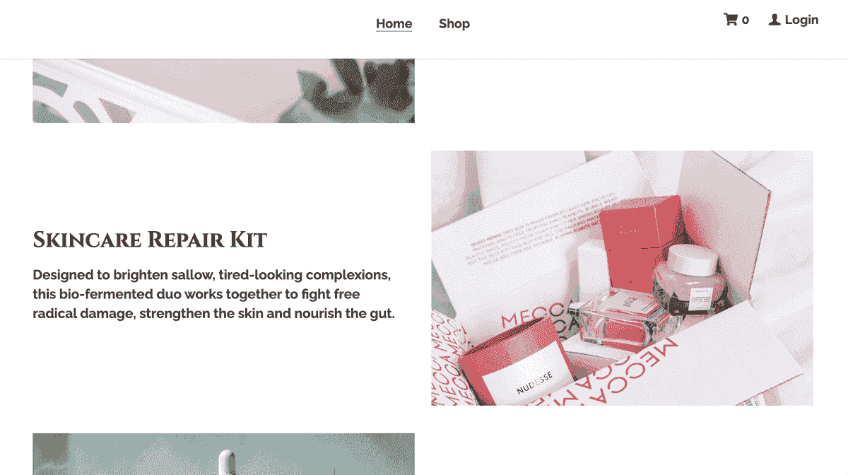 Plantilla de MysteryBox de Strikingly