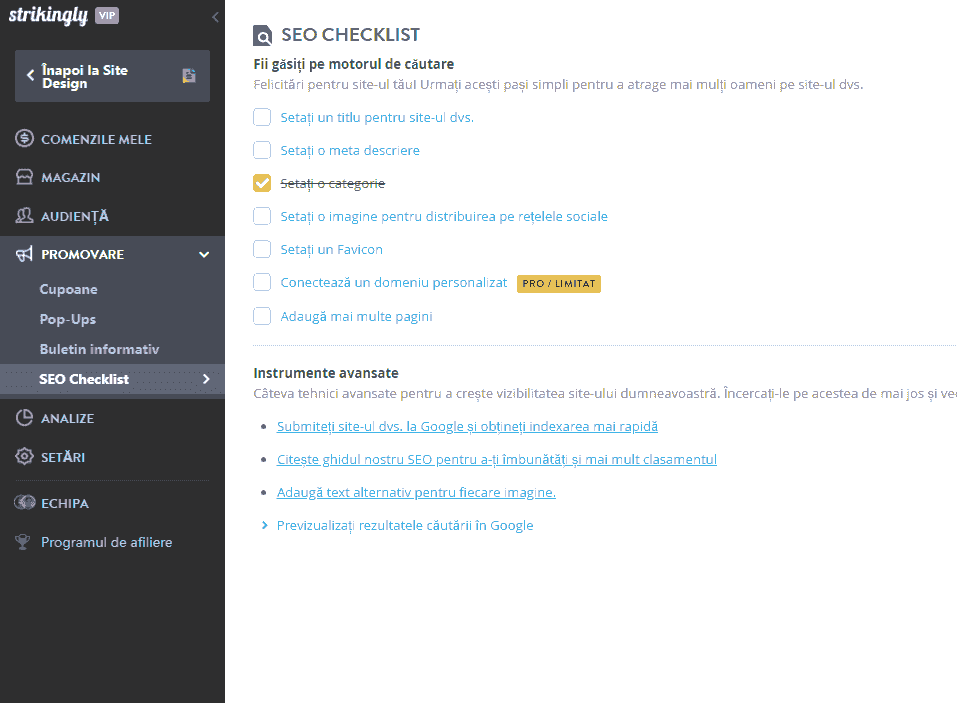 Lista de verificare SEO