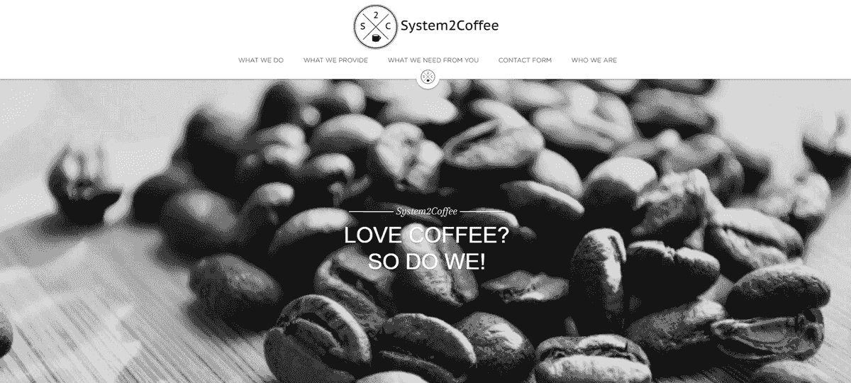 Serwis internetowy System2coffee