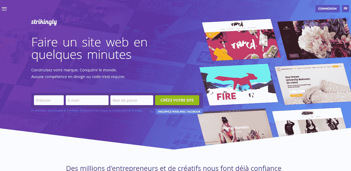 Créez votre page de lancement "coming soon" avec Strikingly