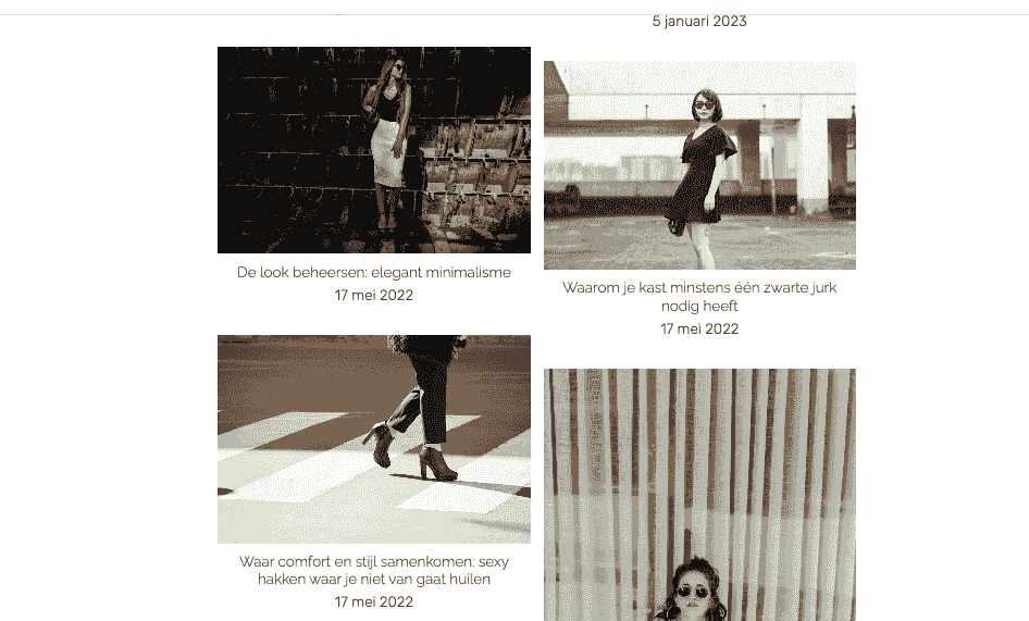 Blogsjabloon voor vandaag van Strikingly