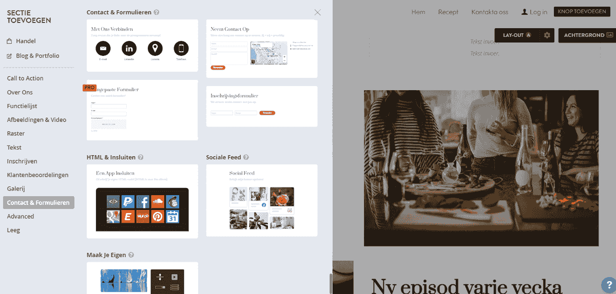 Gebruik maken van Strikingly Website Feedback Formulier Functies