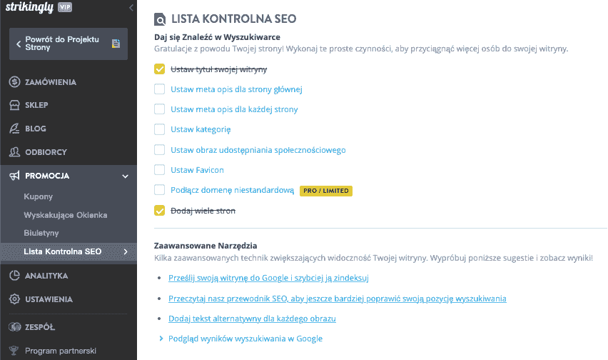 Rola Strikingly w opanowaniu copywritingu e-commerce - Szablony konfigurowalne