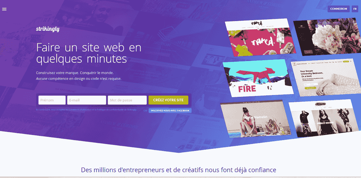 Strikingly : Votre partenaire pour construire un site web en toute confiance