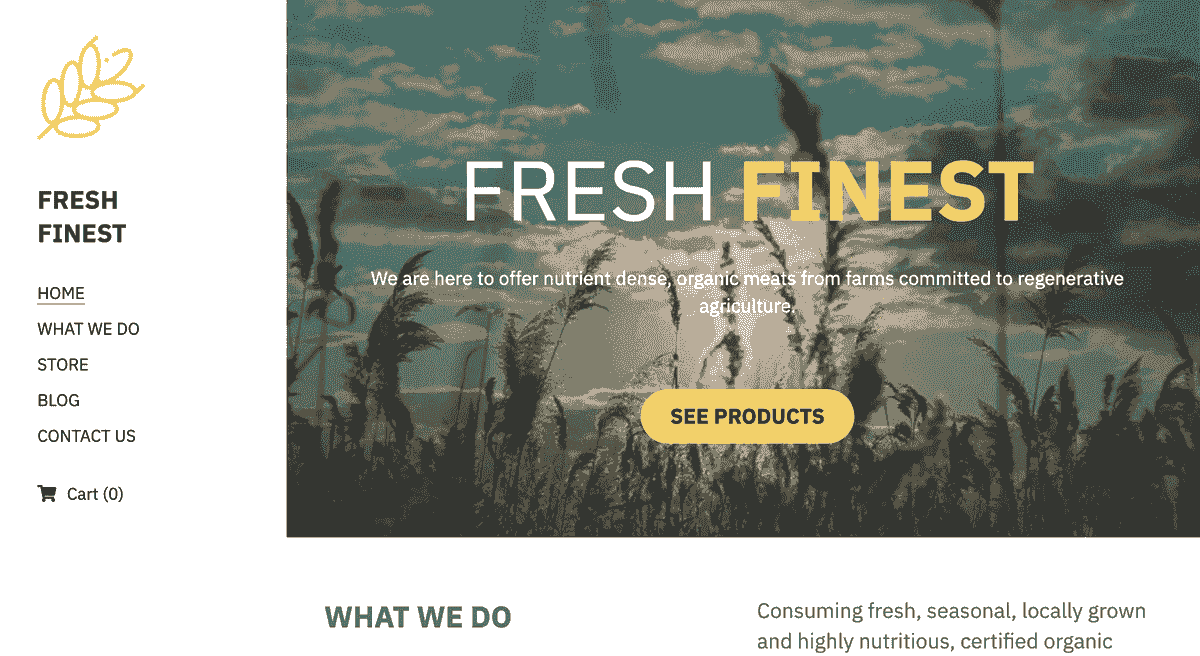 Plantilla fresca y de primera calidad de Strikingly