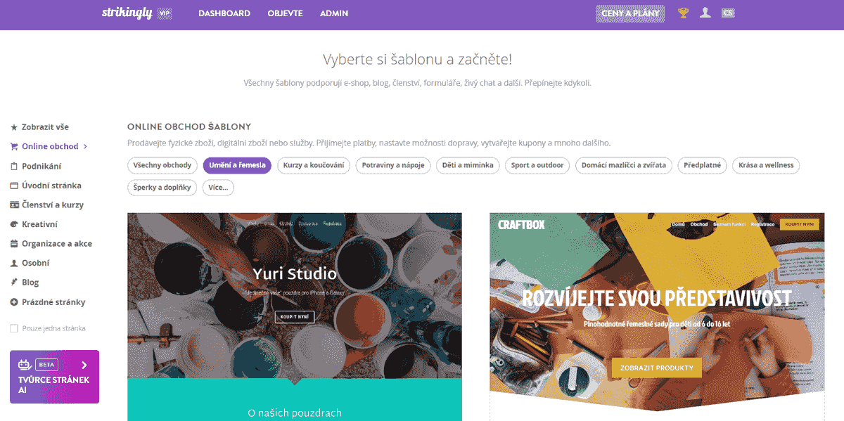 Vyberte web pro prodej nábytku online