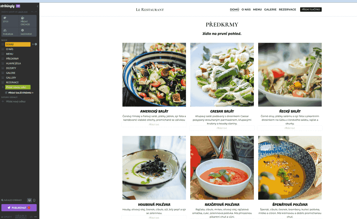 Podpořte spuštění své restaurace – předveďte své chutné menu online