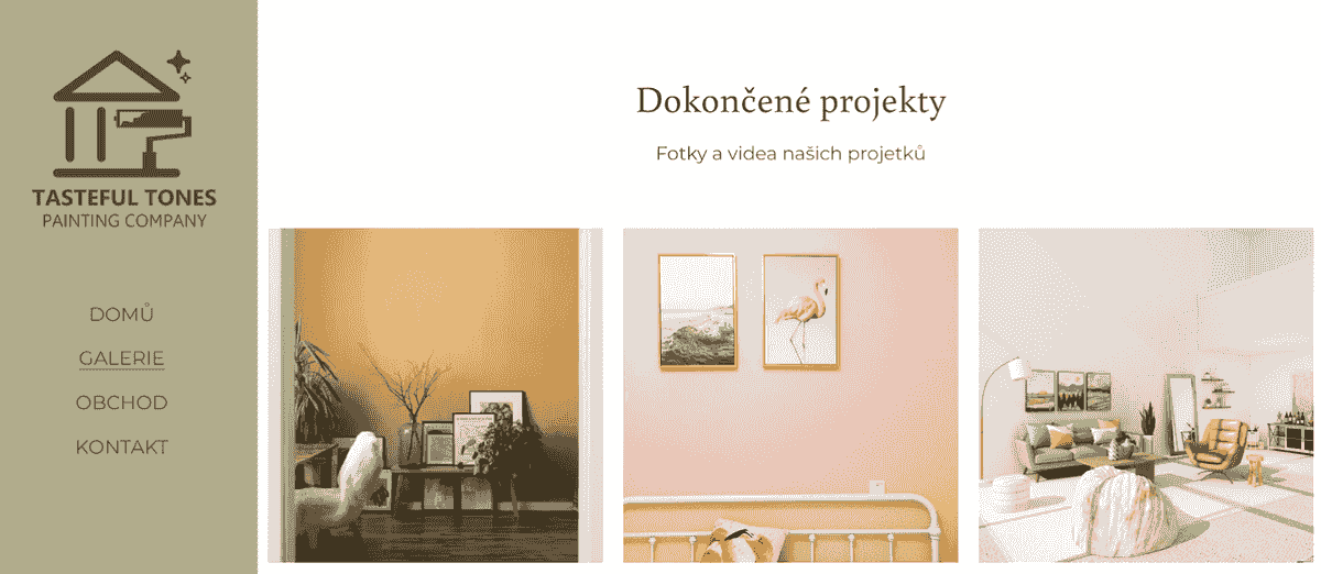 Šablona online obchodu Tasteful Tones je ideální pro online prodej