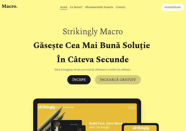 Un exemplu de pagină de destinație eficientă care convertește