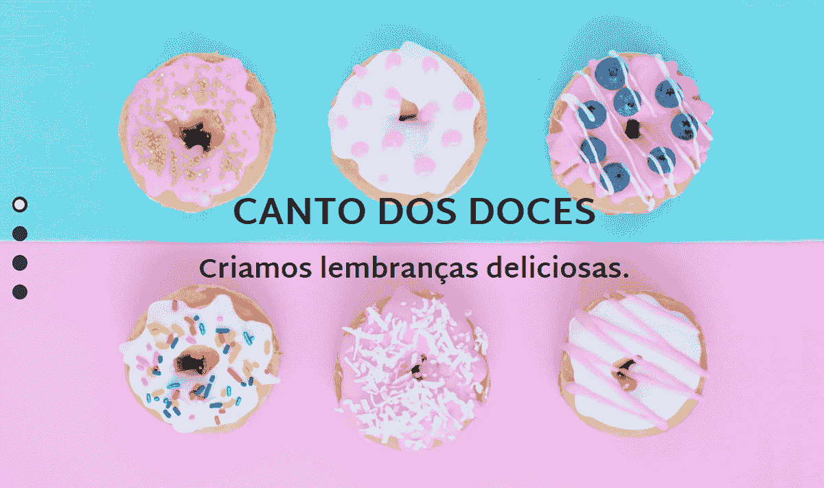 Strikingly - Modelo de Cantinho de Pastelaria