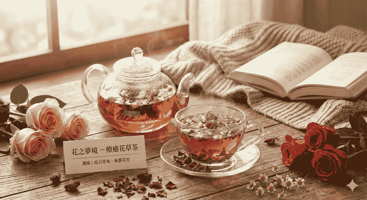 鏡咖啡 花之夢境 - 綜合草本療癒花草茶,適合放鬆與寧靜身心。 鏡咖啡 花之夢境 - 綜合草本療癒花草茶,適合放鬆與寧靜身心。