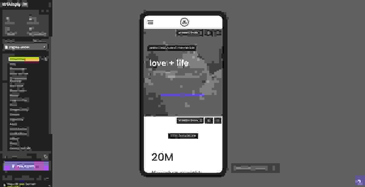 Afbeelding afkomstig van Strikingly  Mobiele Responsiviteit - Het zorgt ervoor dat je website mobiel-responsief is, waardoor het eenvoudig is voor kijkers om je stedelijke fotografieportfolio op verschillende apparaten te bekijken, inclusief smartphones en tablets.