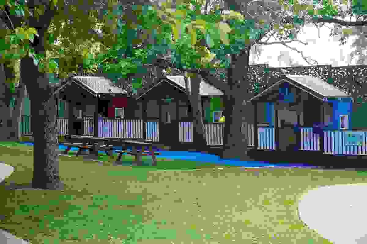 Cubby houses and shady natural playground at Annangrove Preschool Kindergarten Cubby houses and shady natural playground at Annangrove Preschool Kindergarten
