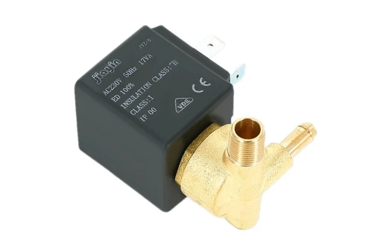 The JYZ-5 electromagnetic valve is a crucial component for fluid control in various household appliances such as steam irons, electric irons, and coffee machines.