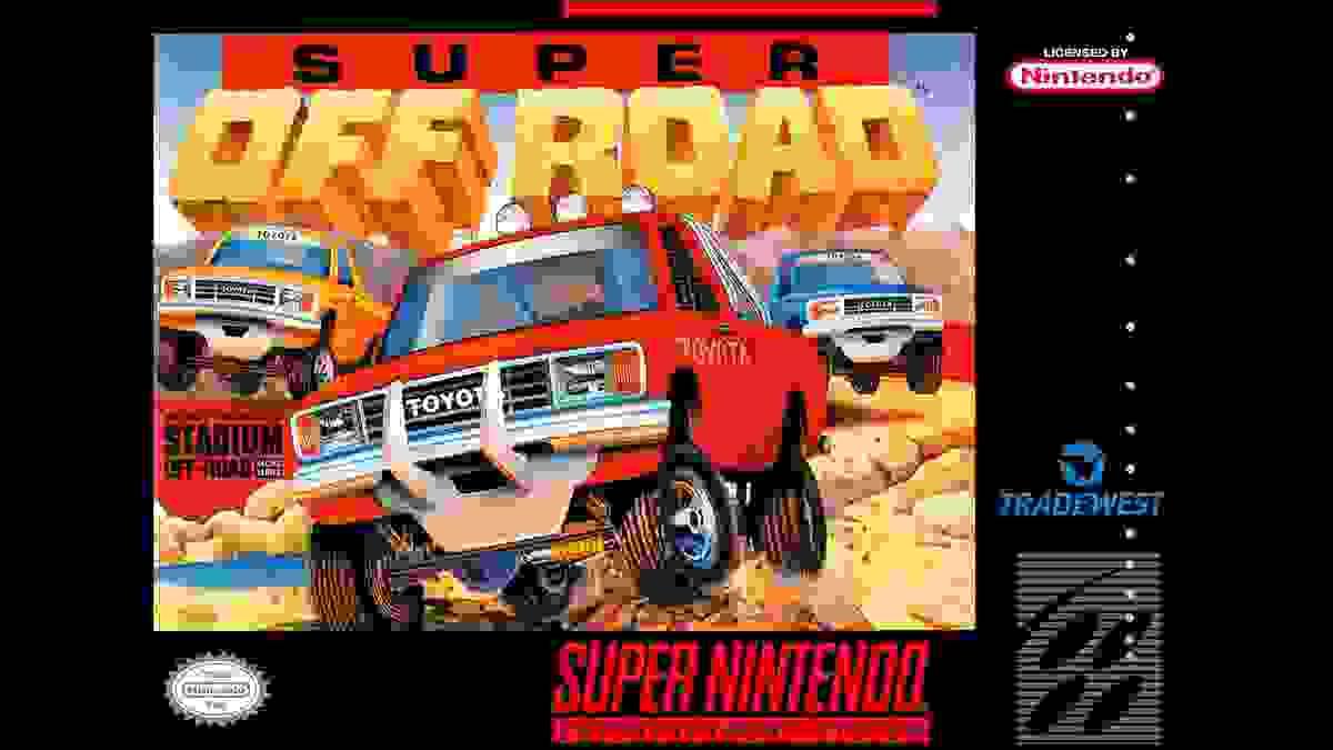 Super Off Road game case for the Super Nintendo