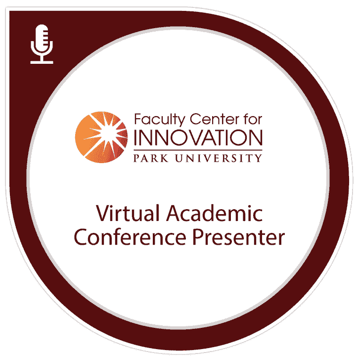 Virtual Academic Conference Presenter Digital Badge