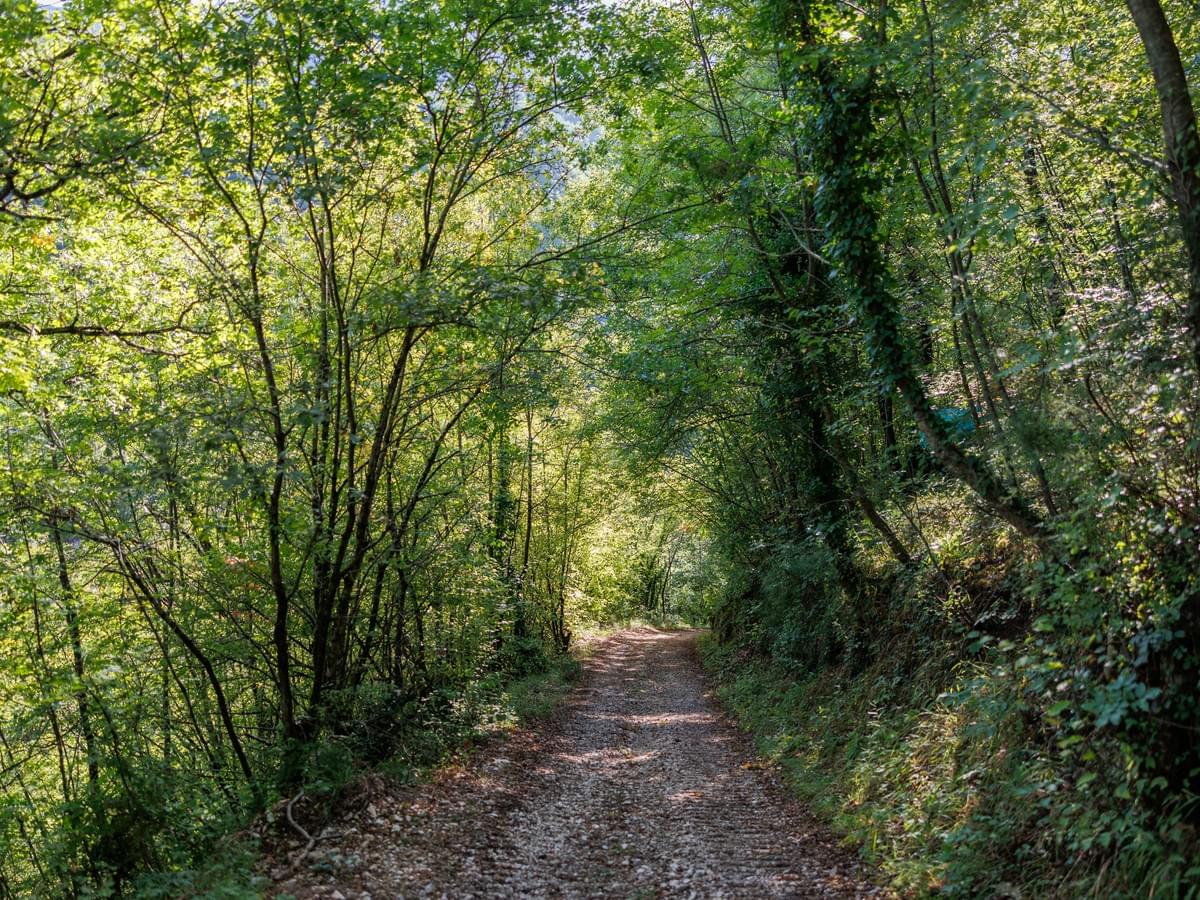 Gathering of retreaters around the table - La Lecceta