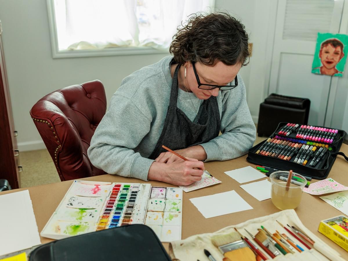 Watercolor of Casa Della Zia